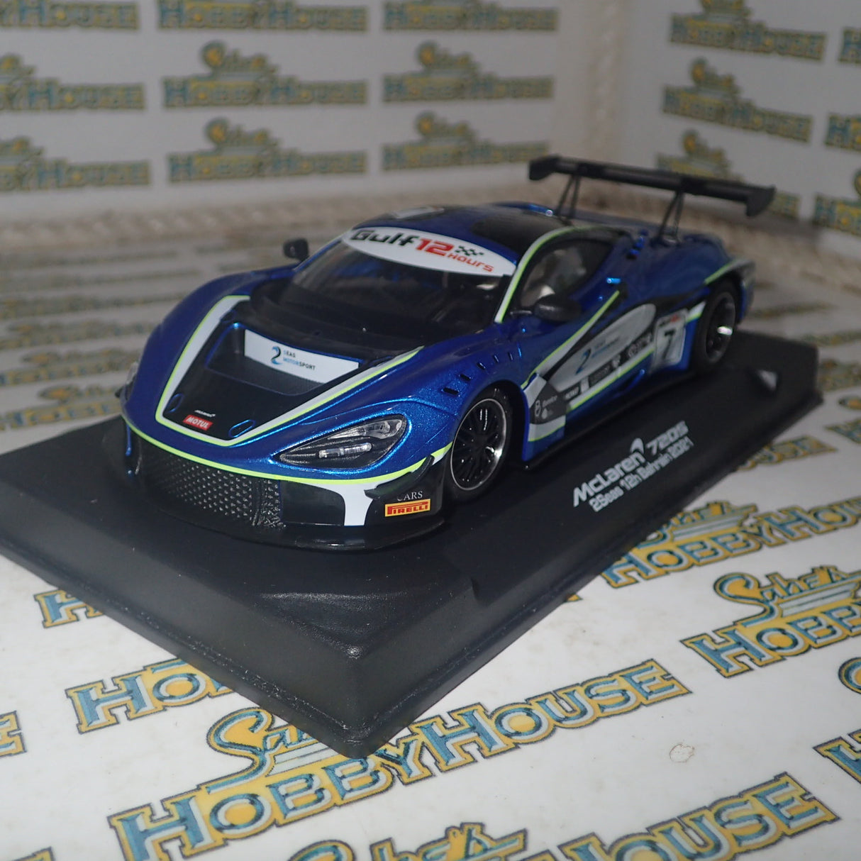 NSR SLOT CARS N0368SW - 1:32 SCALE MCLAREN 720S – 2SEAS #7 GULF 12 HOURS BAHRAIN 2021