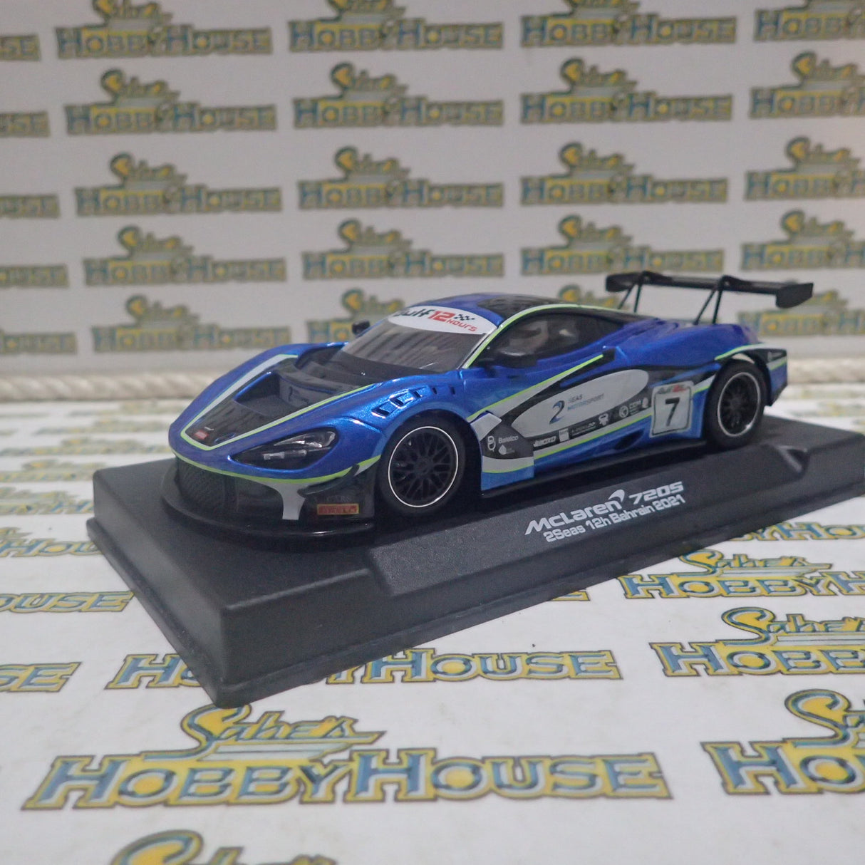 NSR SLOT CARS N0368SW - 1:32 SCALE MCLAREN 720S – 2SEAS #7 GULF 12 HOURS BAHRAIN 2021