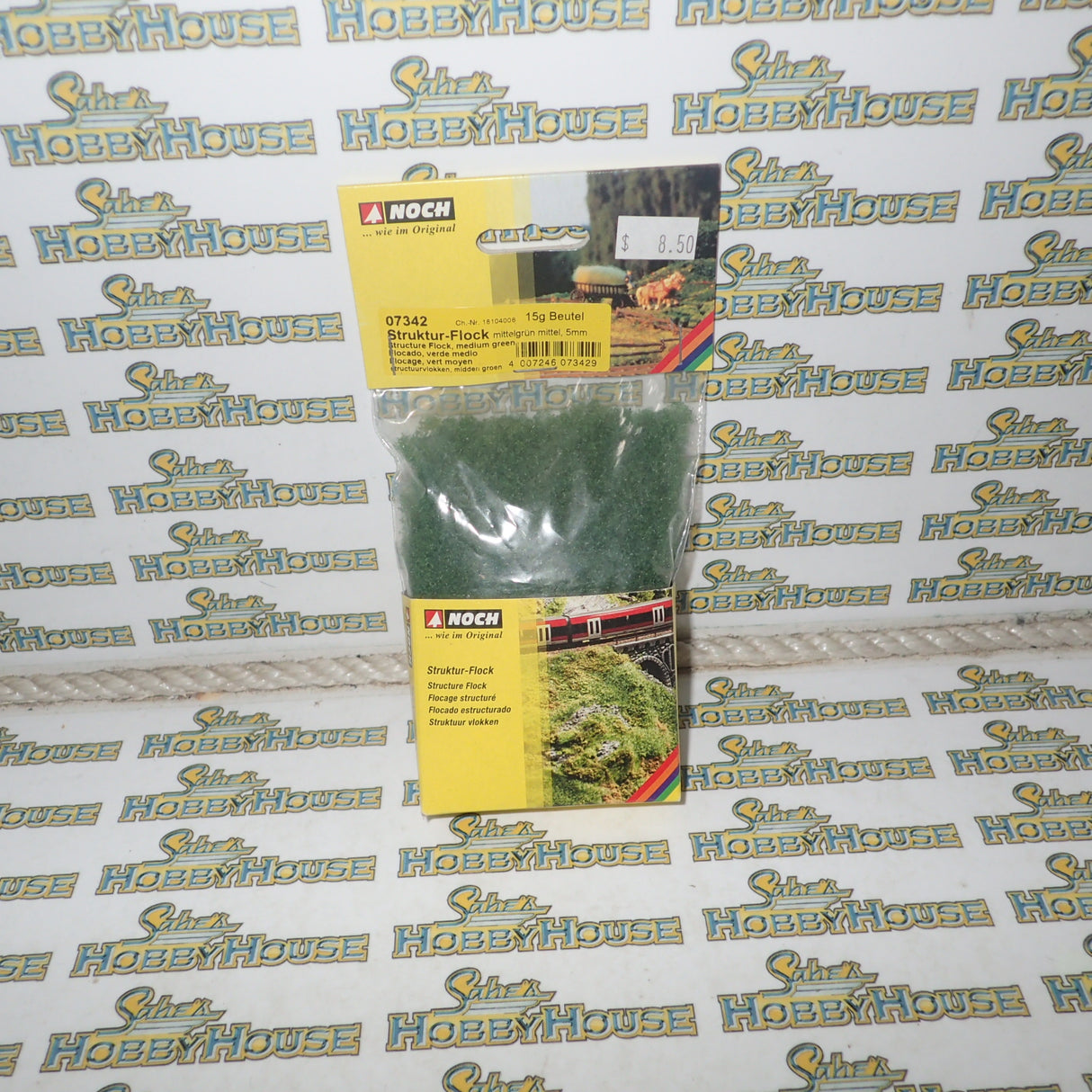 NOCH 07342 - Structure Flock, Medium Green, Medium 5mm 15g