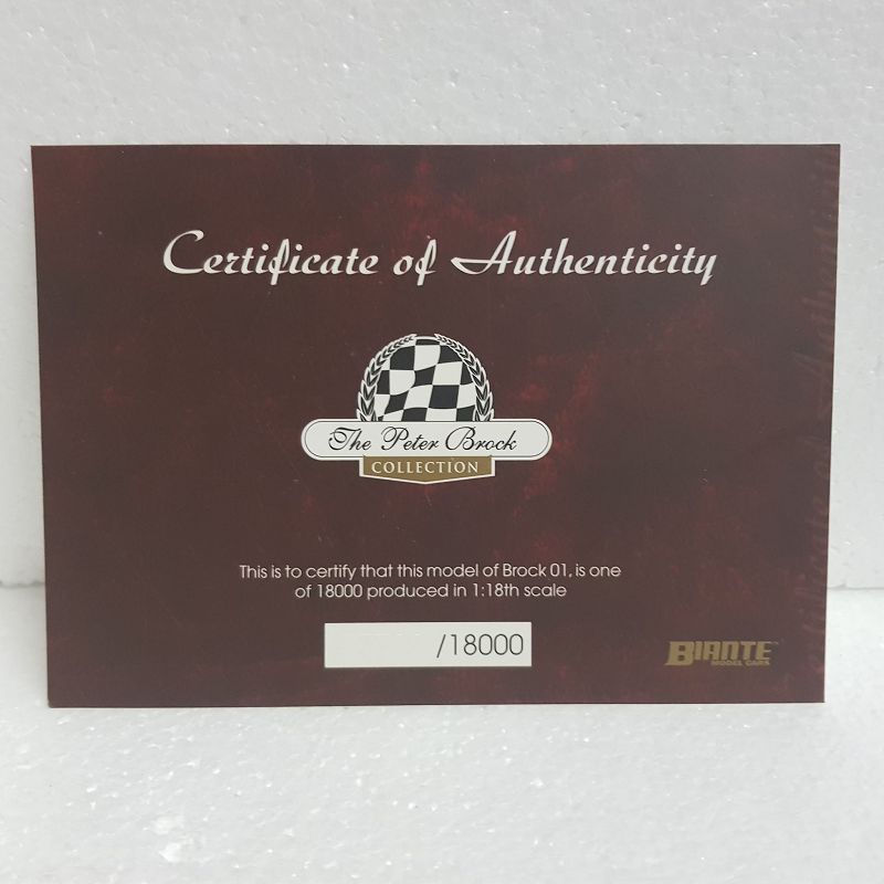 Biante BROCK01 - 1/18 Scale - The Peter Brock Collection - Brock 01 Austin 7 Paddock Basher Diecast Scale Model Replica