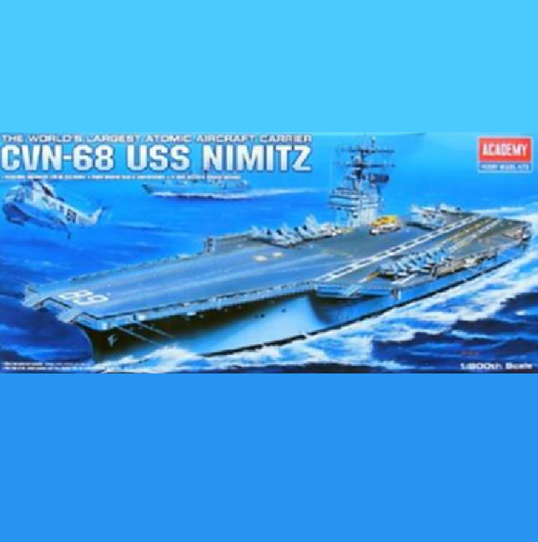 Academy - 1/800 Scale - #14213 The World's Largest Atomic Aircraft Carrier CVN-68 USS NIMITZ Plastic Model Kit