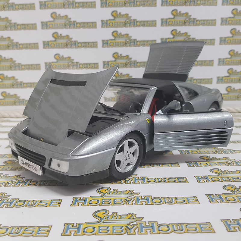Bburago - 1/18 Scale - Ferrari 348ts in Grey Diecast Scale Model Replica