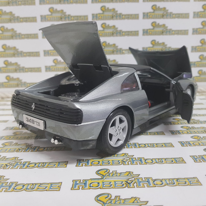 Bburago - 1/18 Scale - Ferrari 348ts in Grey Diecast Scale Model Replica