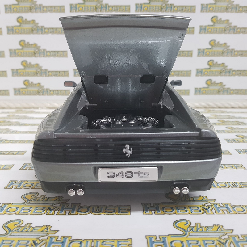 Bburago - 1/18 Scale - Ferrari 348ts in Grey Diecast Scale Model Replica