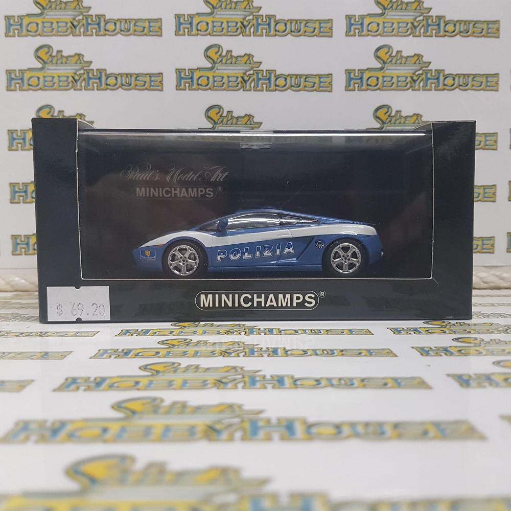 Minichamps 400 103590 - 1/43 Scale Lamborghini Gallardo 2004 Polizia Diecast Scale Model Replica