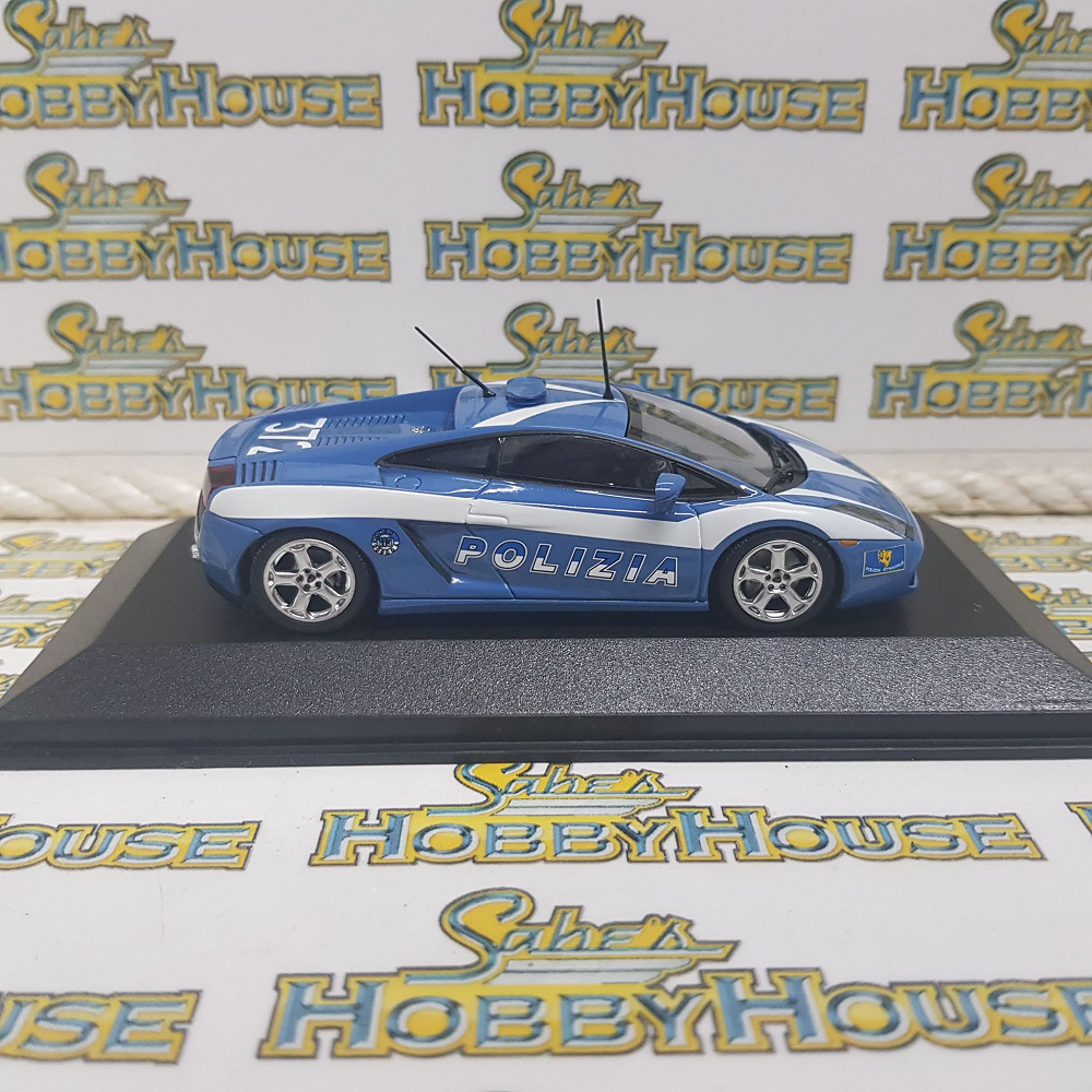 Minichamps 400 103590 - 1/43 Scale Lamborghini Gallardo 2004 Polizia Diecast Scale Model Replica