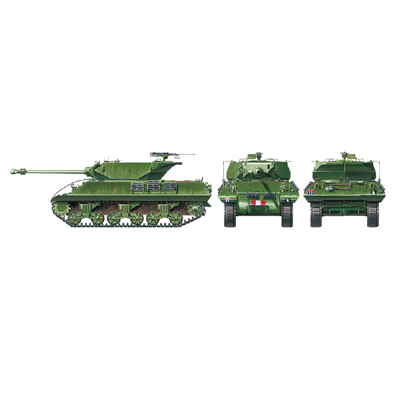 Tamiya - 1/35 Scale - British Tank Destroyer M10 IIC Achilles Plastic Model Kit #35366