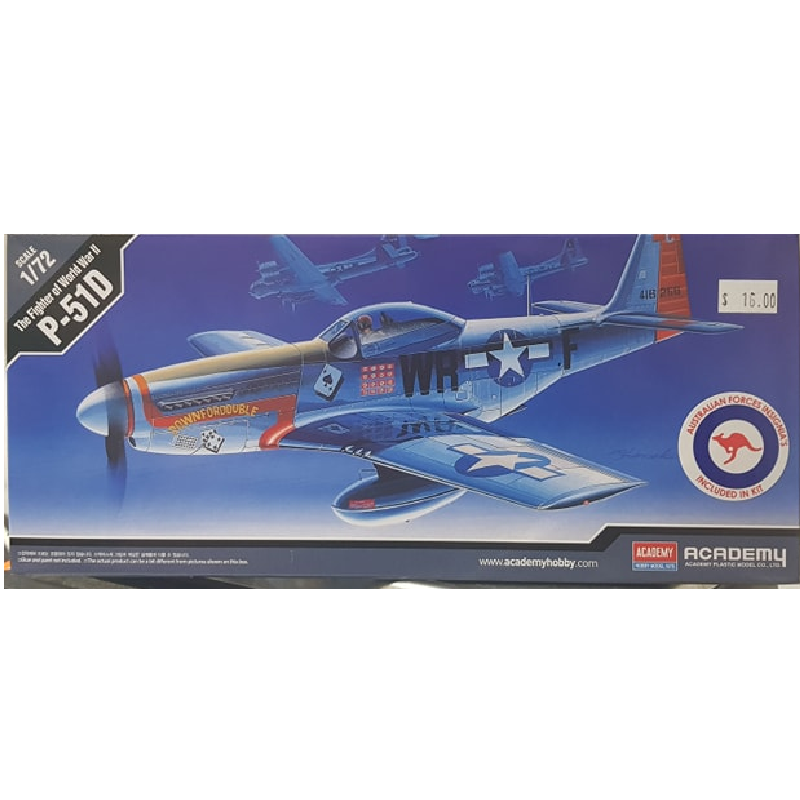 Academy - 1/72 Scale - The Fighter of World War II P-51D Plastic Model Kit