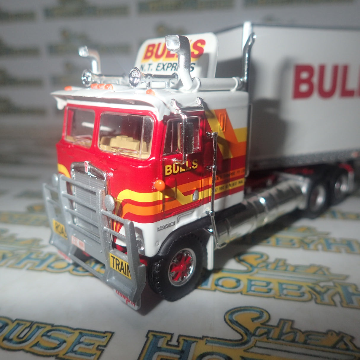 Highway Replicas 12013 - 1/64 Scale - Freight Road Train in "Bull's N.T." Livery Diecast Scale Model Replica