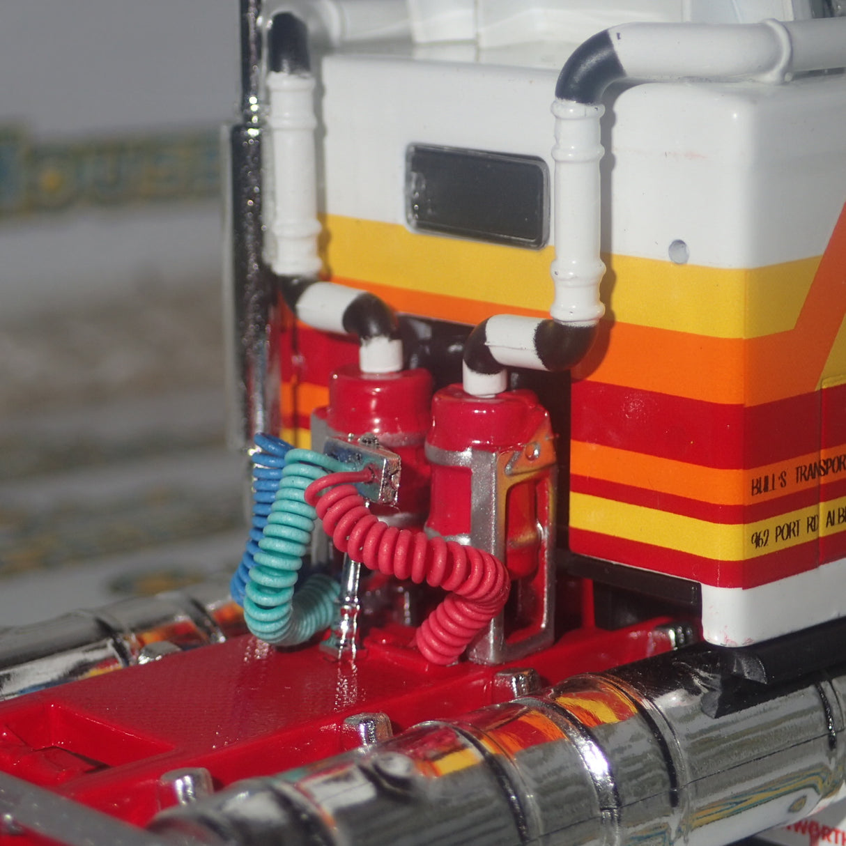 Highway Replicas 12013 - 1/64 Scale - Freight Road Train in "Bull's N.T." Livery Diecast Scale Model Replica