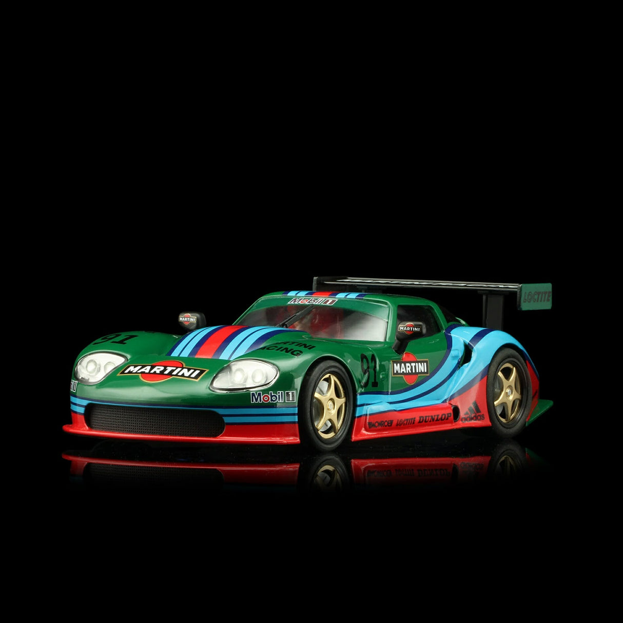 Revo Slot – 1/32 Scale – RS0073 MARCOS LM600 MARTINI GREEN #91