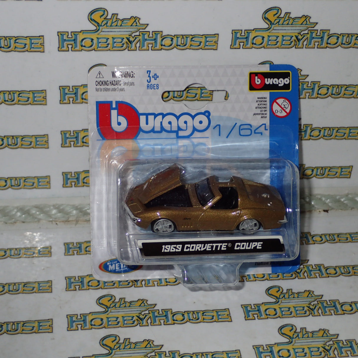Bburago 18-59000 CC - 1:64 Diecast - 1969 Corvette Coupe