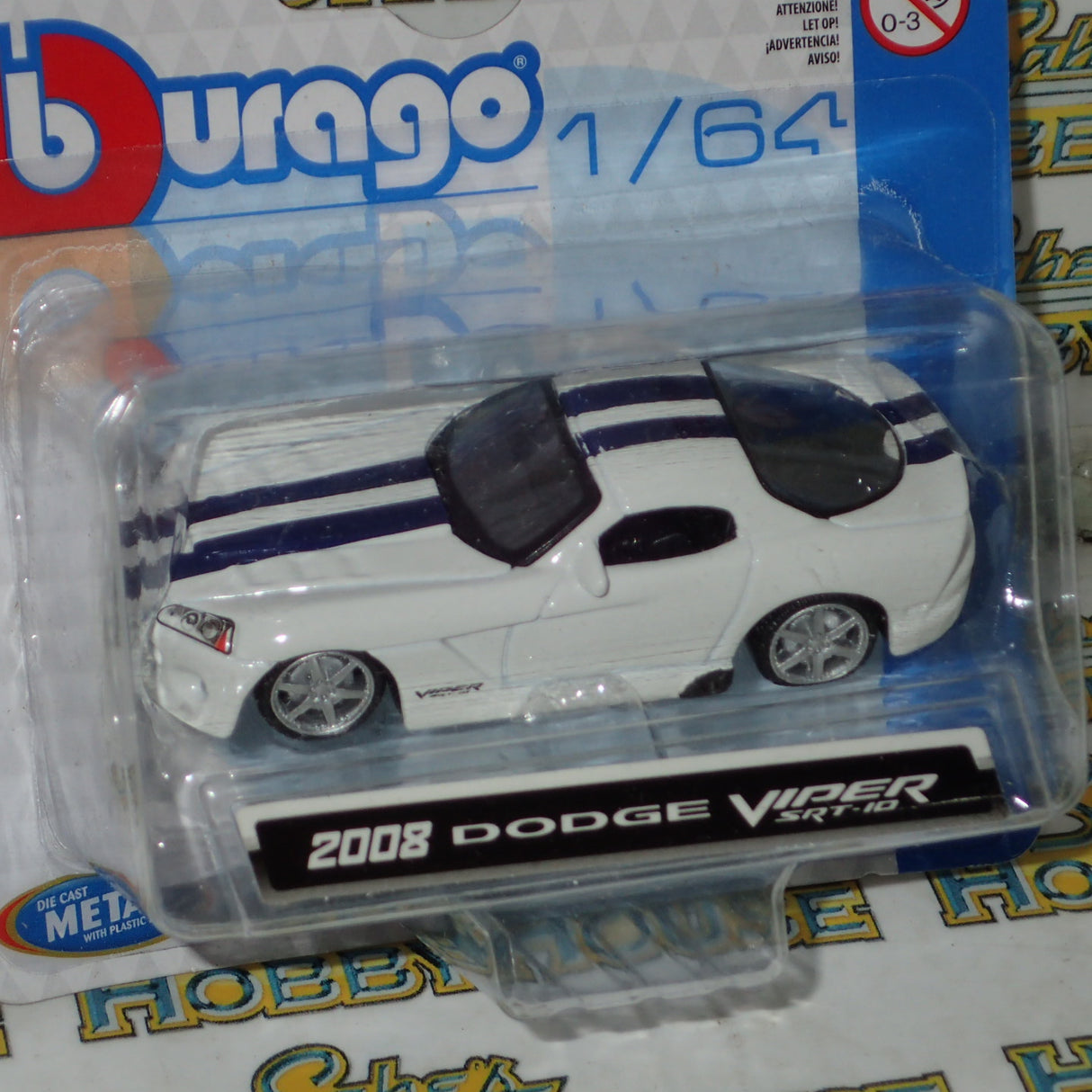 Bburago 18-59000 CV - 1:64 Diecast - 2008 Dodge Viper SRT-10