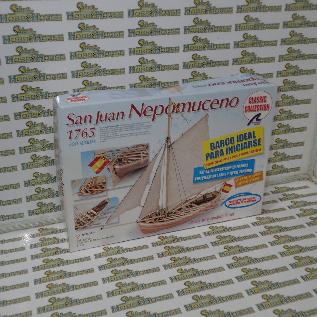 Artesania Latina ART-18010 - 1/25 Scale San Juan Nepomuceno's Jollyboat Wooden Ship Model