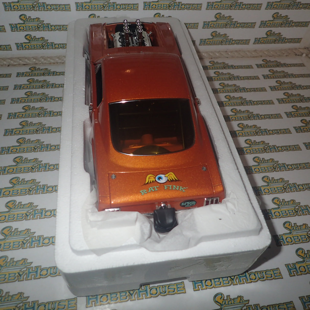 ACME A1801860 - 1/18 Scale 1965 FORD MUSTANG A/FX RAT FINK'S MIGHTY MUSTANG