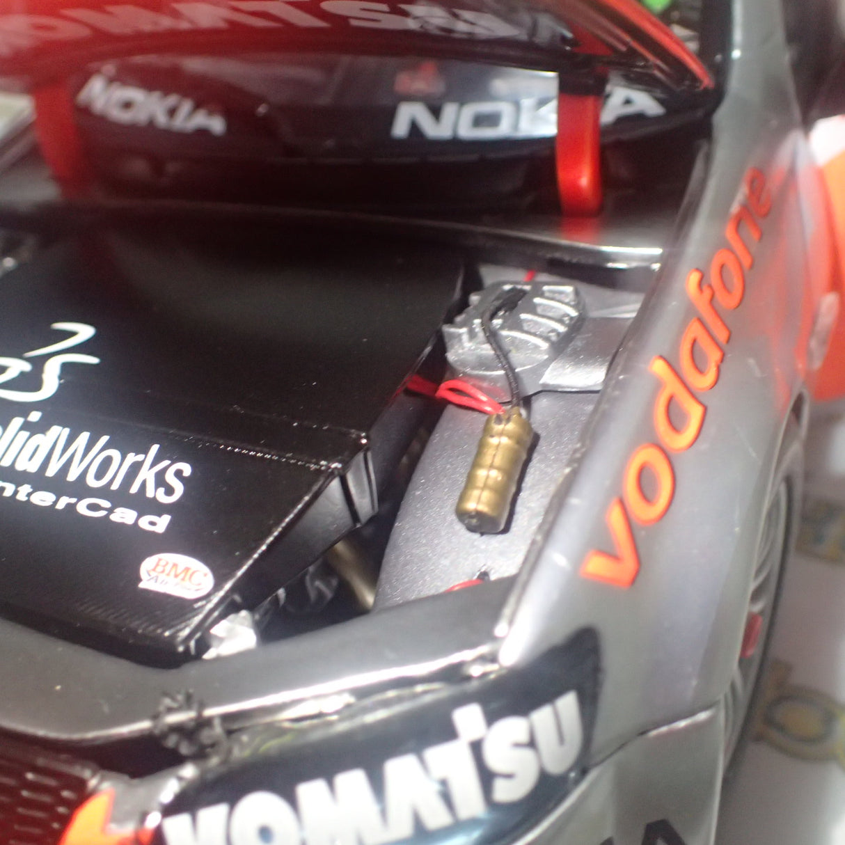 Classic Carlectables 18490 - 1/18 Scale - Mark Skaifes Final V8 Supercar Race 2011 Team Vodafone Holden VE Commodore Diecast Scale Model Replica