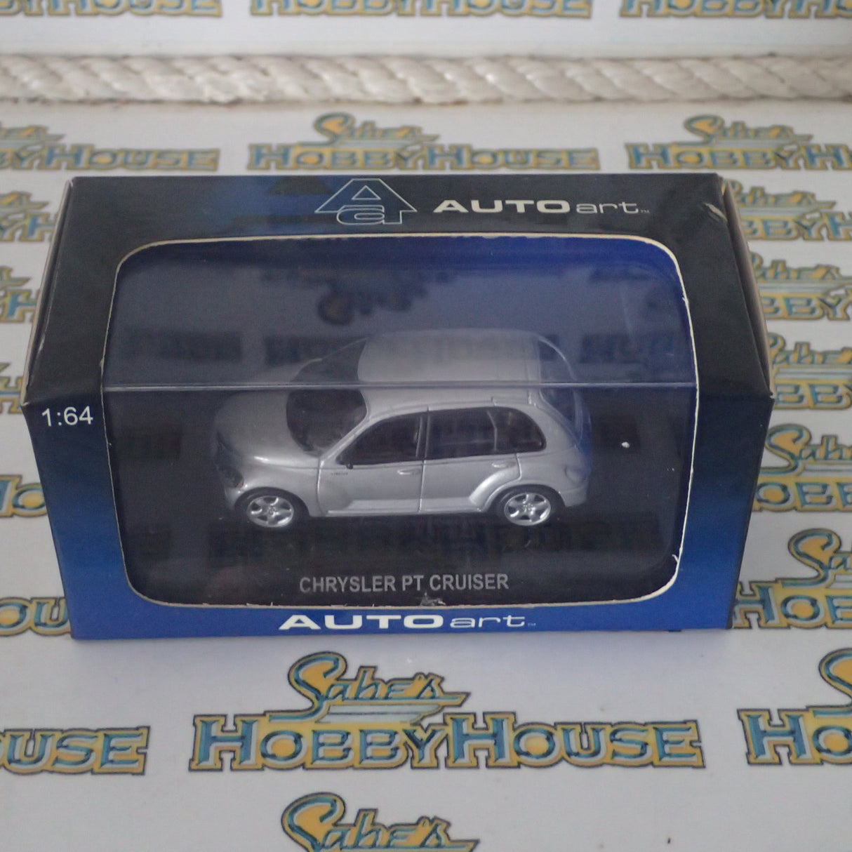 AutoArt 20061 - 1/64 Scale 2001 Chrysler PT Cruiser in Silver Diecast Model Replica