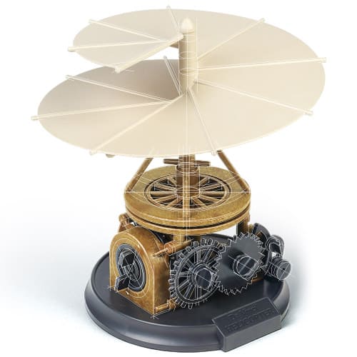 Academy 18159 - Da Vinci Series 10 - Da Vinci Helicopter Snap Fit Plastic Model Kit