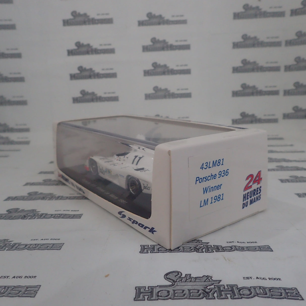 Spark Models 43LM81 – 1/43 Scale Porsche 936/78 #11 Jules "Derek Bell - Jacky Ickx" winner Le Mans 1981 Scale Model Replica