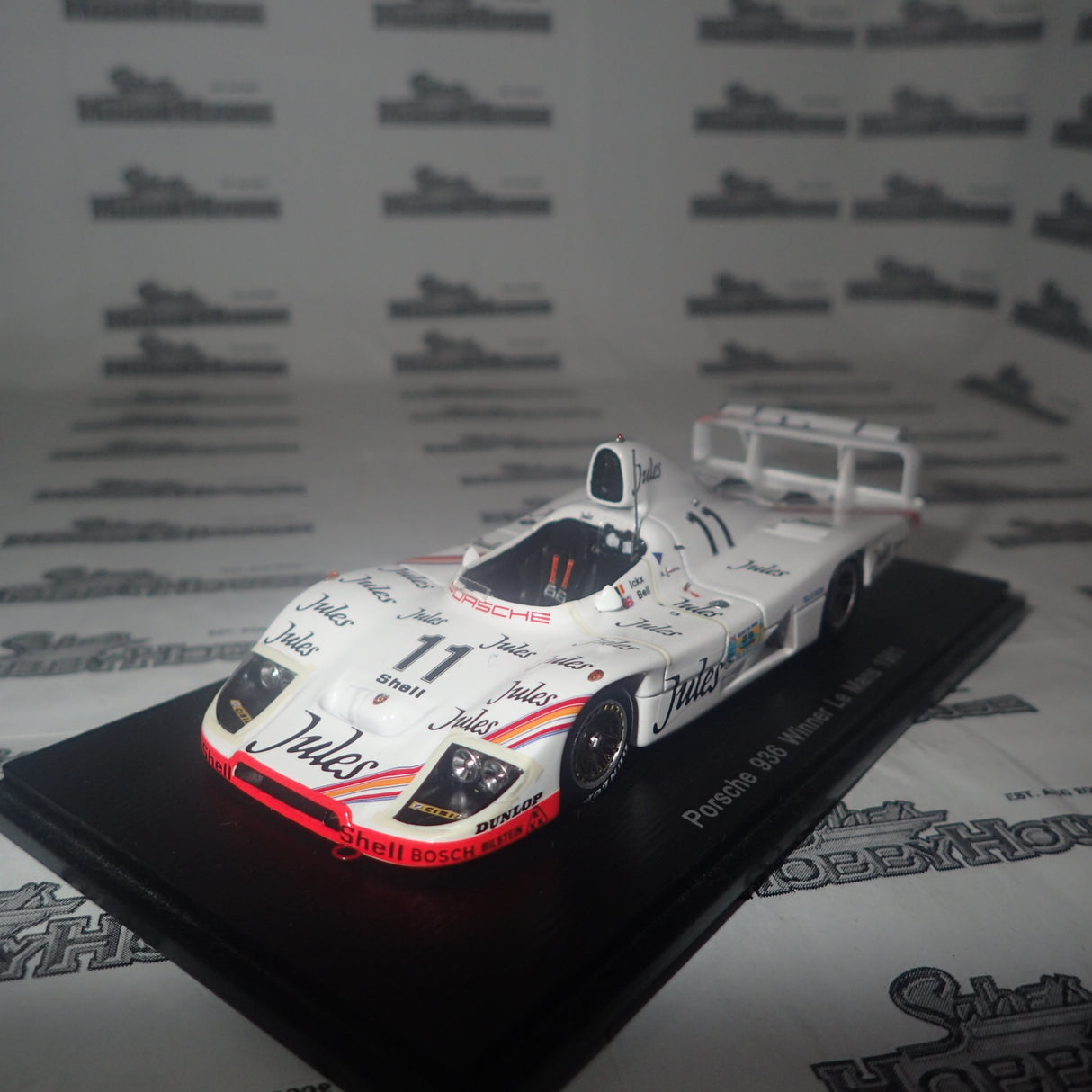 Spark Models 43LM81 – 1/43 Scale Porsche 936/78 #11 Jules "Derek Bell - Jacky Ickx" winner Le Mans 1981 Scale Model Replica