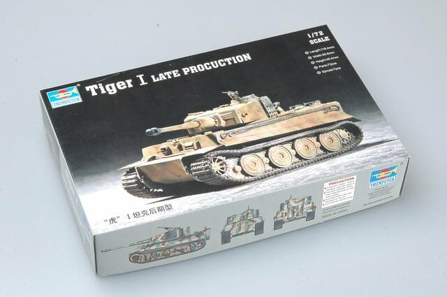TRUMPETER - 1:72 Scale 07244 “Tiger”1 tank(Late) Plastic Model Kit