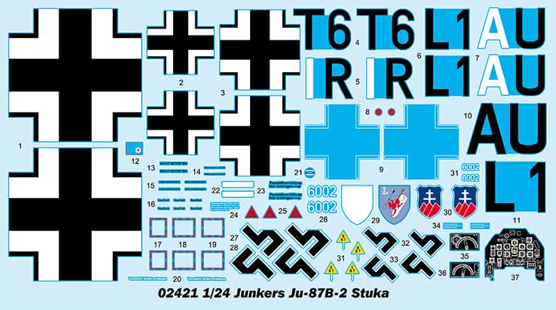 Trumpeter 02421 - 1:24 Scale - Junkers Ju-87B-2 Stuka Plastic Model Kit