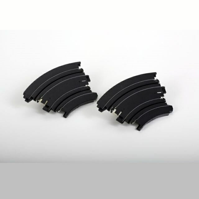 AFX 70611 - Curve, 6" Radius Dealer button-trans 1/8 Circle (45 Degree) Track