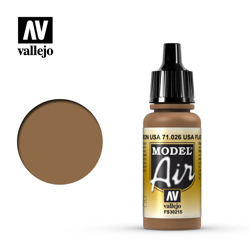 AV VALEJO 71.026 - Model Air 17ml US Flat Brown