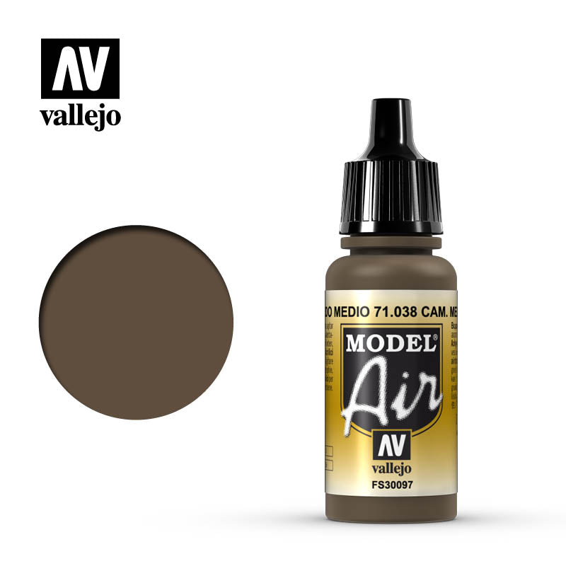 AV VALEJO 71.038 - Model Air 17ml Camouflage Medium Brown