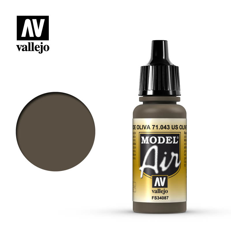 AV VALEJO 71.043 - Model Air 17ml US Olive Drab