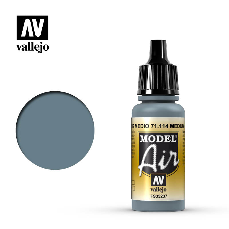 AV VALEJO 71.114 - Model Air 17ml Medium Gray