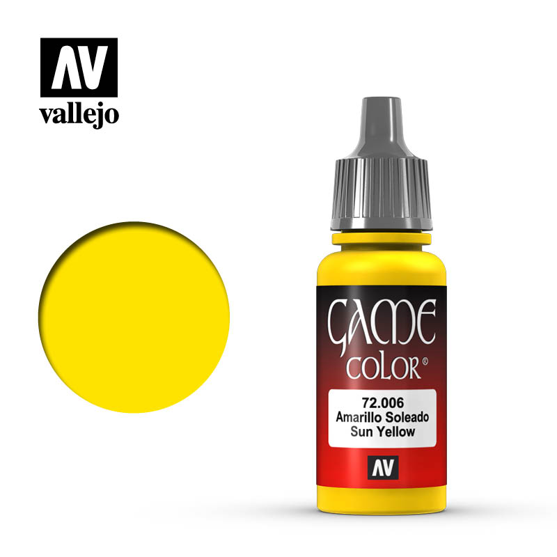 AV VALEJO 72.006 - 17ml Sun Yellow Game Colour