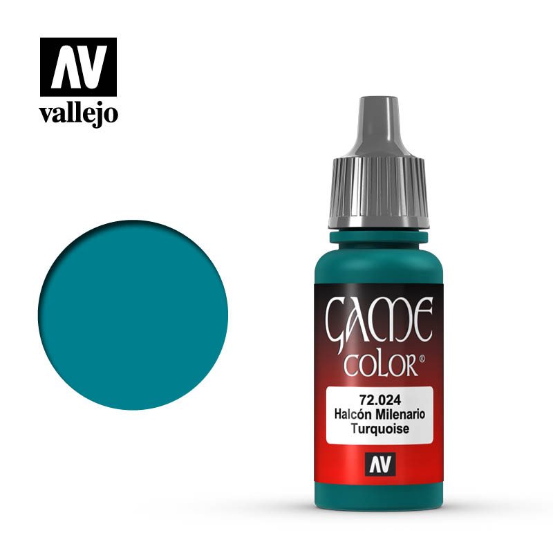 AV VALEJO 72.024 - 17ml Turquoise Game Colour
