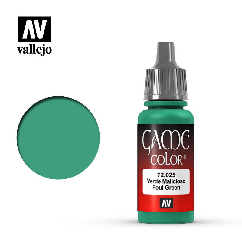 AV VALEJO 72.025 - 17ml Foul Green Game Colour