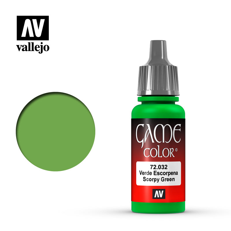 AV VALEJO 72.032 - 17ml Scorpy Green Game Colour