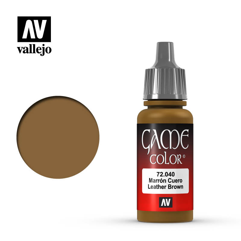 AV VALEJO 72.040 - 17ml Leather Brown Game Colour