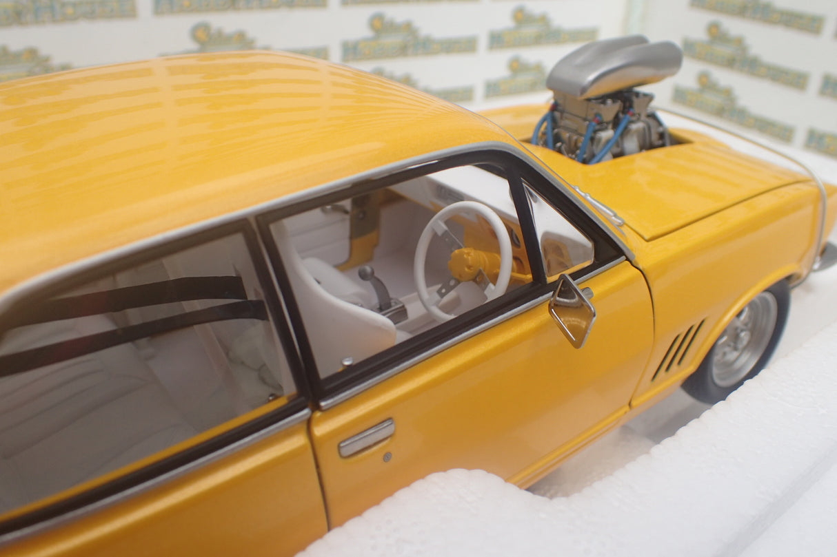Autoart 72577 - 1/18 Scale - Holden LJ Torana GTR XU-1 Street Machine in Metallic Yellow Diecast Scale Model Replica