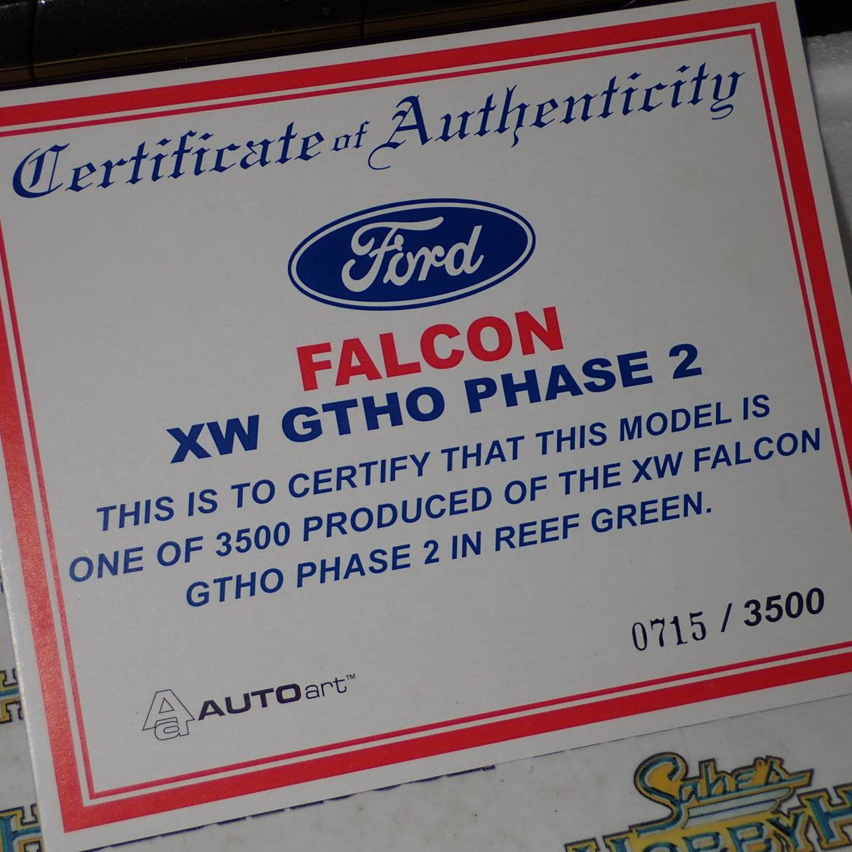 Biante 72872 - 1:18 Ford Falcon XW GTHO Phase 2 Reef Green Die-Cast Replica