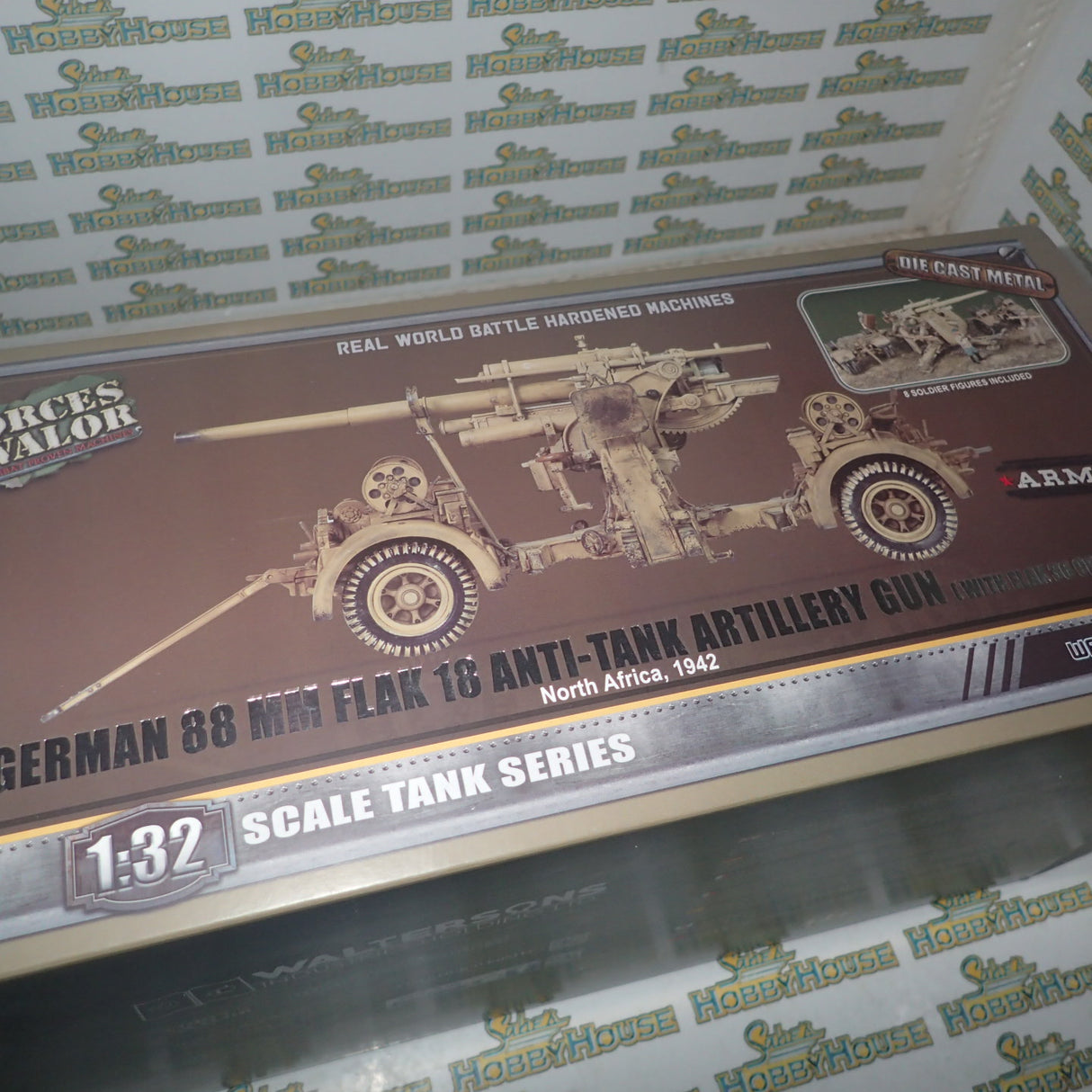 Forces of Valor 801008B - 1/32 Scale German 88mm Flak Gun El Alamein 1942 Scale Model Replica Set