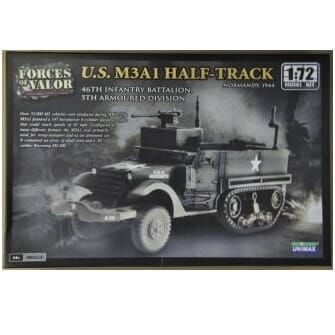 Forces Of Valor - 1/72 Scale - U.S. M3A1 Half Track, 46th Infantry Battalion, 5th Armoured Division, Normandy June 1944 Plastic Model Kit