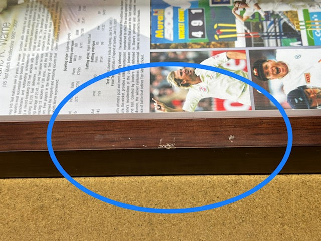 LEGENDS MEMORABILIA MEMO9 Shane K. Warne Recollections of Warne 145 Test Match Recollections 1992 - 2007 X Shop Display