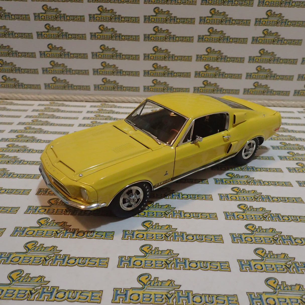 ACME A1801806 - 1/18 Scale 1968 Shelby GT 350 - "WT" Paint Scheme 6066 Yellow - Release 2