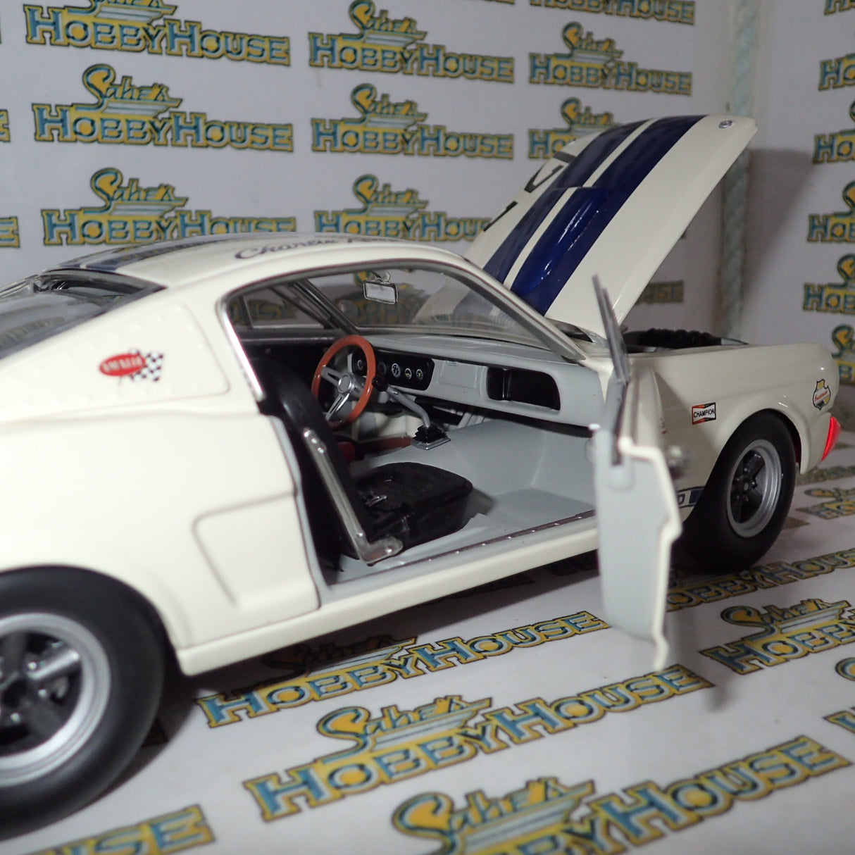 ACME A1801813 - 1/18 Scale Charlie Kemp 1965 Shelby G.T.350R only 123 Diecast Scale Model Replica's made