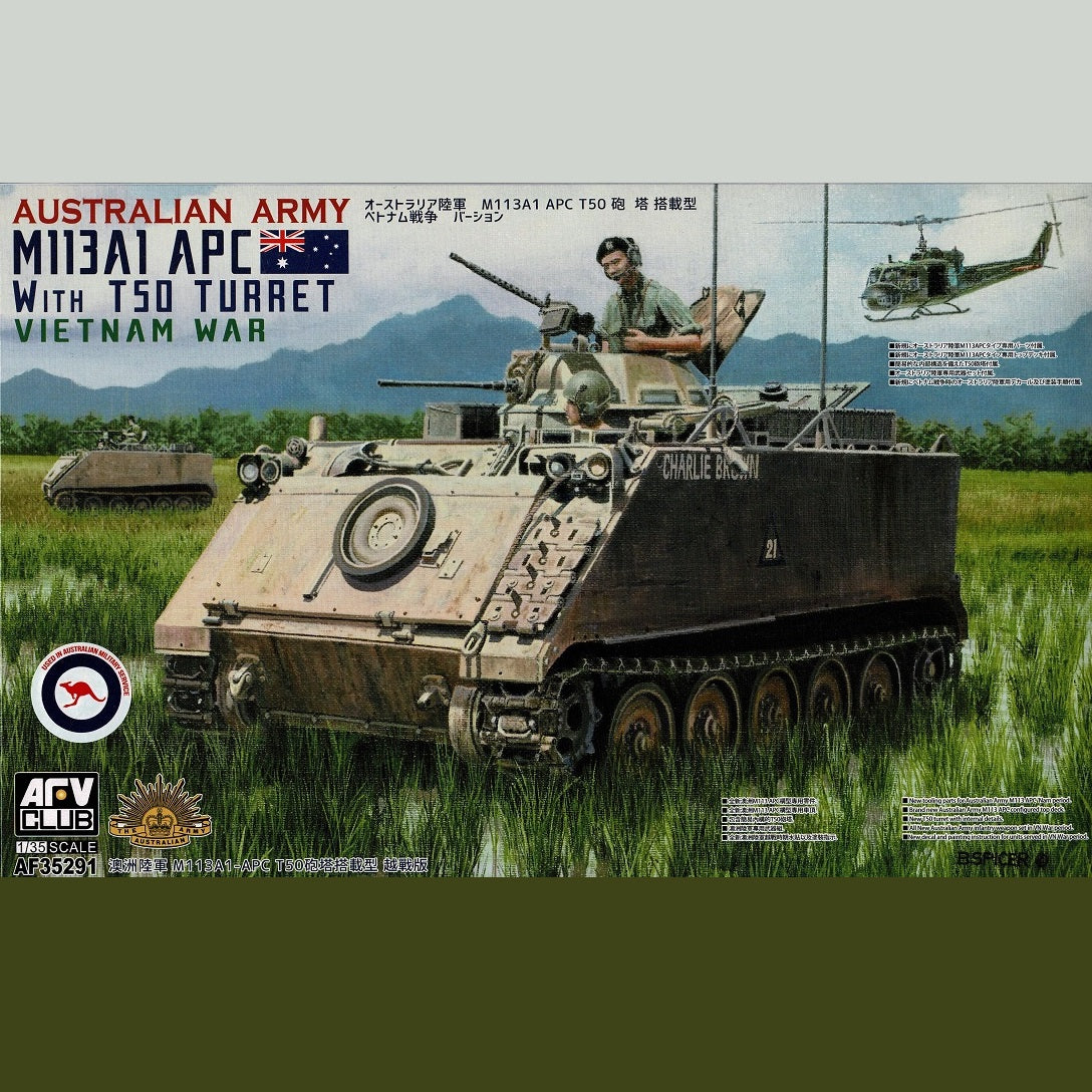 AFV Club M113A1 AFV-35291 - 1/35 Scale LRV Plastic model kit *Aus Decals* Plastic Model Kit