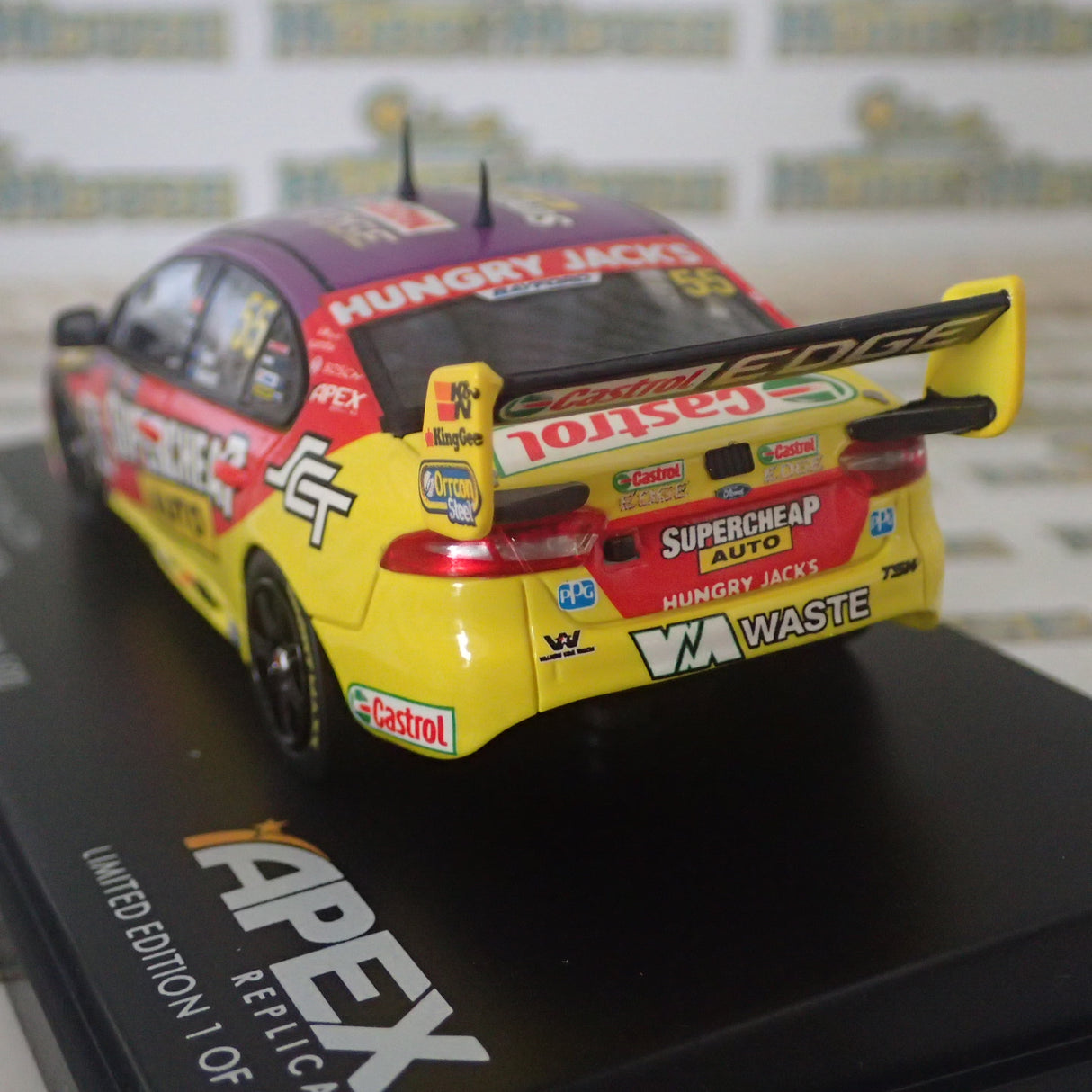 APEX Replicas AR41421 - 1/43 Scale Wilson Security #55 Mostert/Owen 2016 Sandown 500 Ford FG-X Falcon Scale Model Replica