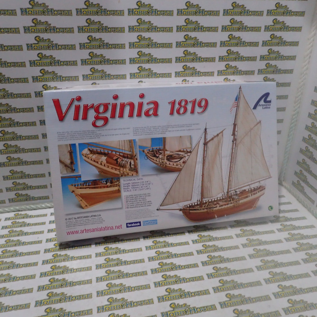 Artesania Latina ART-22135 - 1/41 Scale Virginia Schooner Wooden Ship Model