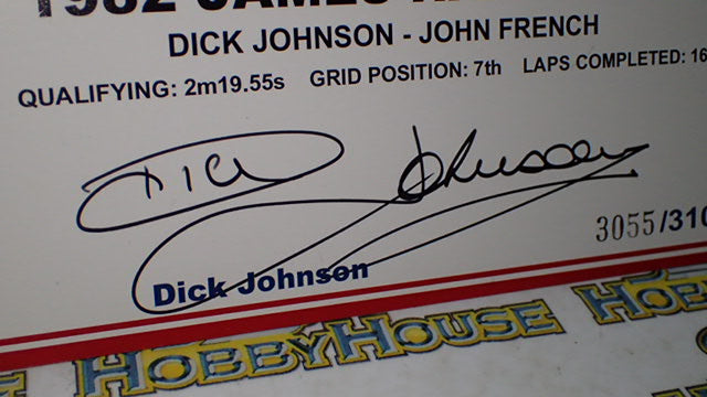 BIANTE B180301B - 1/18 Scale XE Falcon 1982 James Hardie 1000 Dick Johnson - John French SIGNED COA