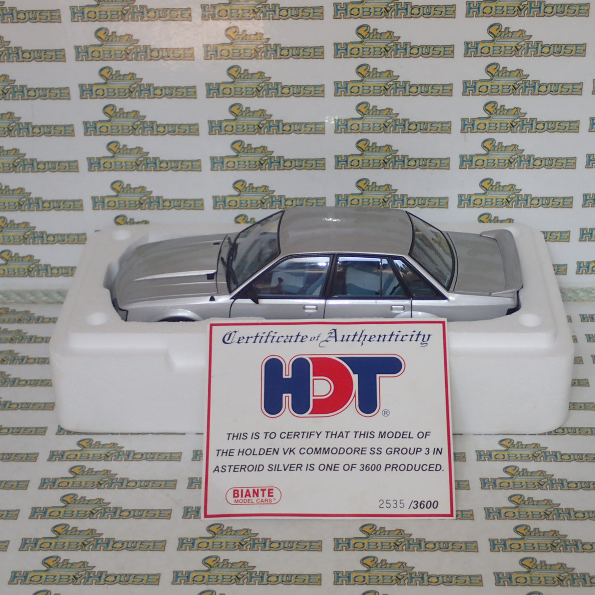 Biante B182705A 1/18 Scale Holden VK Commodore SS Group Three in Asteroid Silver