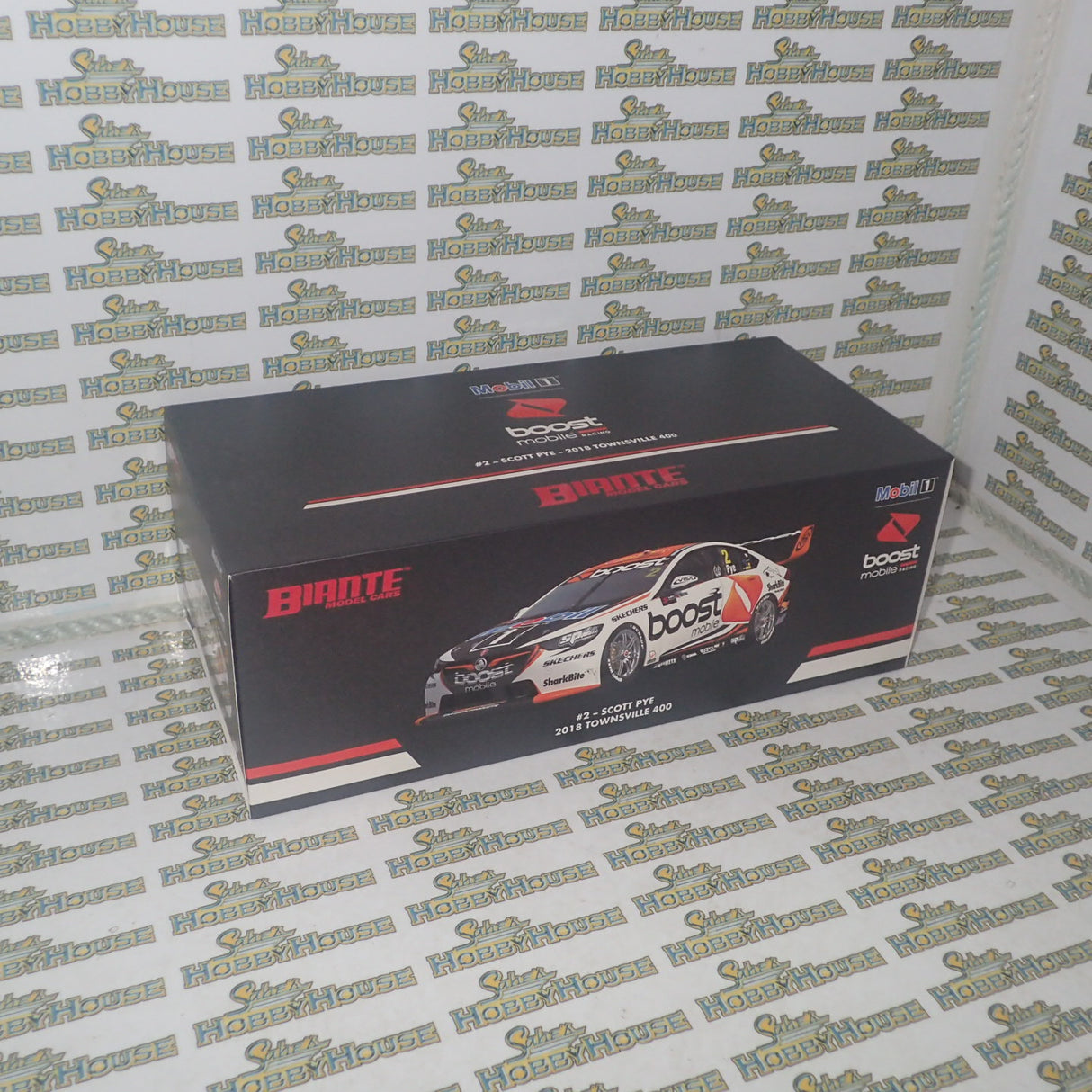 Biante B18H18Q – 1/18 Scale – Holden ZB Commodore V8 Supercar COTF Mobil 1 Boost Mobile Racing #2 Scott Pye 2018 Townsville 400 Diecast Scale Model Replica