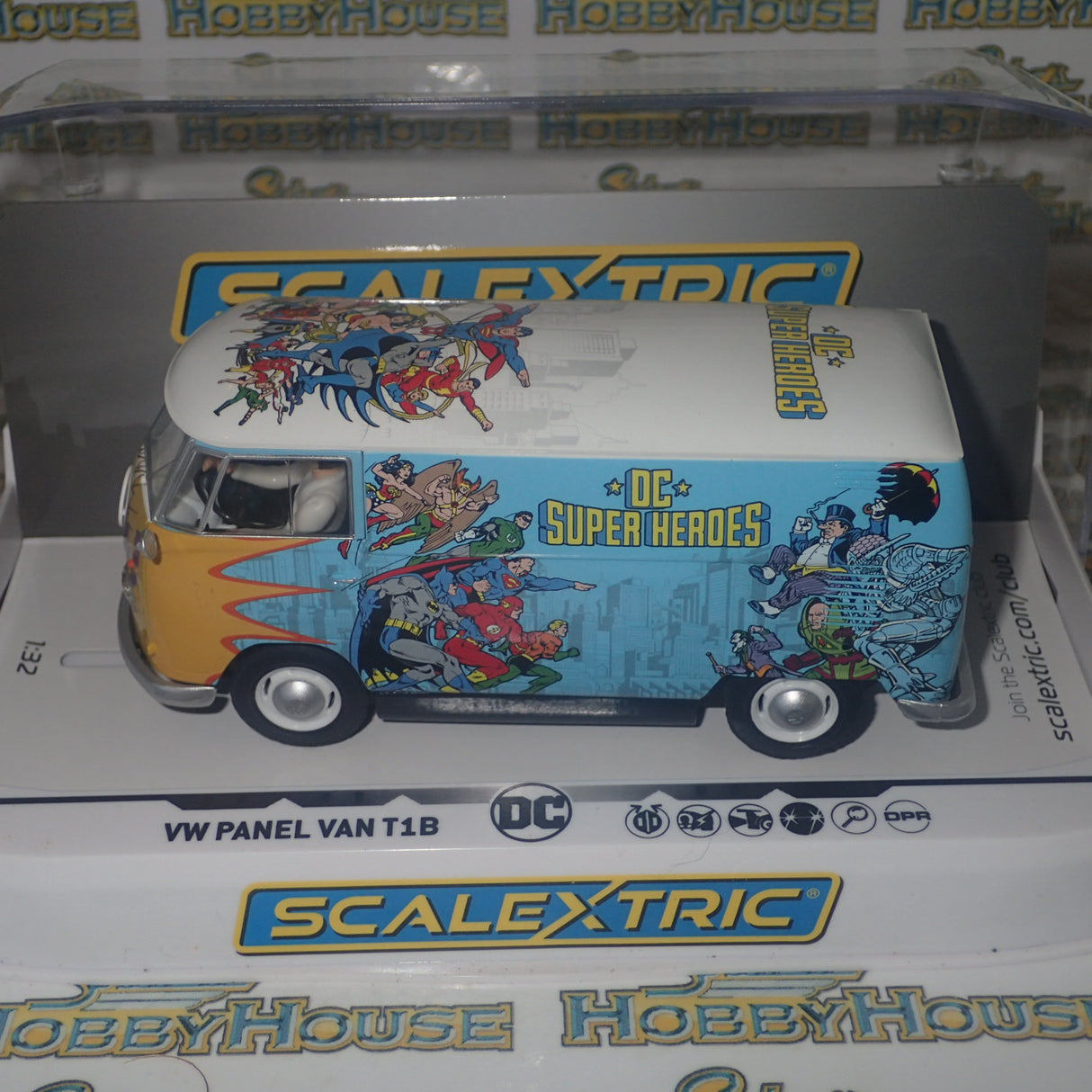Scalextric C3933 - 1/32 Scale VW Panel Van T1b DC Comics Slot Car